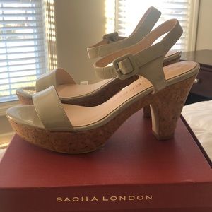 🐣 Sacha London EWISE Heel Sandal in “Smoke” color